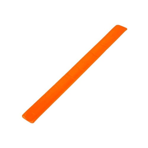 Opaska odblaskowa 30 cm, pomarańczowy, pomarańczowe opaski odblaskowe z logo