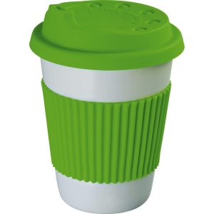 Kubek porcelanowy LA MATA jasnozielony