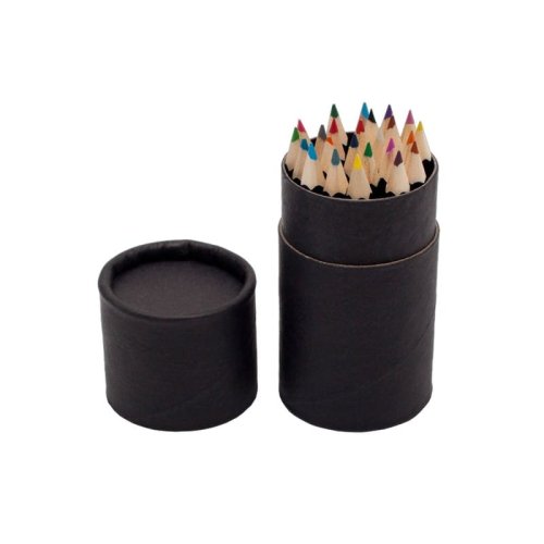 zestaw-24-kredek-w-tubie-czarny.jpg. Zestaw 24 drewnianych kredek pakowany w kartonową tube o kolorze czarno-matowym. Ekologiczne gadżety reklamowe. Gadżety reklamowe w warszawie. Gadżety do szkoły. Gadżety reklamowe dla dzieci.