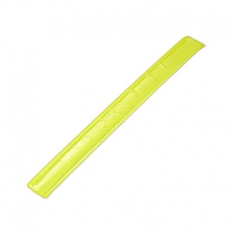 Opaska odblaskowa 30 cm, żółty, żółte opaski odblaskowe z logo