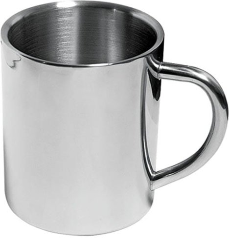 Kubek SALO 210 ml, gadżety z logo, stalowy kubek z logo, aluminiowy kubek z logo, kubek 210 ml, kubek na gorące napoje, fajny kubek, fajny gadżet reklamowy, nowy gadżet reklamowy, kubek z uchem, kubek z logiem
