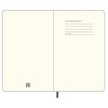 Moleskine notatnik duży (large), strony w kratkę, twarda okładka czarny