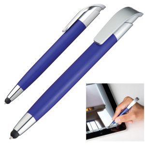 Długopis z touch penem DAVOS niebieski