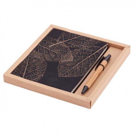 Zestaw Porto - notes z długopisem, brązowy, elegancki zestaw piśmienny, elegancki zestaw piśmienniczy, na prezent, eleganckie gadżety reklamowe Warszawa