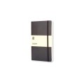 Moleskine notatnik kieszonkowy (pocket), strony gładkie, miękka okładka czarny , polagift