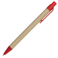 Długopis Eco, czerwony/brązowy