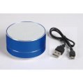 Głośnik bluetooth UFO, niebieski głośnik reklamowy, niebieski głośnik Bluetooth, granatowe głośniki z logo