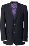 Brook Taverner Marynarka męska, AVALINO o kroju Charcoal Pinstripe Tailored fit jacket