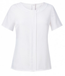 Brook Taverner Bluzka damska, biała FELINA crepe de chine Blouse