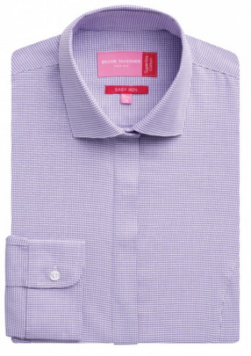 2281A Koszula damska, różowa koszula damska, koszula damska w kratkę z logo, damskie koszule reklamowe, koszula na guziki z logo firmy, koszule reklamowe Warszawa, koszule reklamowe Łódź, koszule reklamowe Poznań