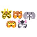 R74042_99_a.jpg Zestaw masek animals. w komplecie jest 5 masek, maska lew, słoń, żyrafa, zebra, tygrys. Warszawa. Gadżety reklamowe w Warszawie.