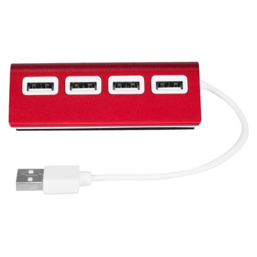 V3447_05_A.jpg. Hub USB w kolorze czarnym z 4 portami do ładowania i transferu danych. Warszawa. Gadżety reklamowe w Warszawie.