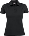 czarna koszulka polo damska printed
