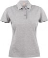 surf polo lady printed koszulka polo szary melanż