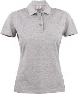 surf polo lady printed koszulka polo szary melanż