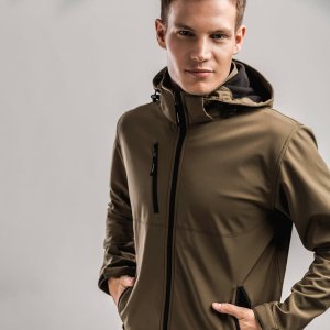 THC ZAGREB. Męski softshell z odpinanym kapturem