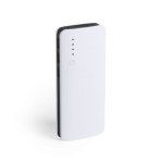 Power bank 10000 mAh, lampka LED biało - czarny