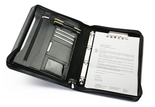 Teczka konferencyjna SOMERSET A4, polagift, tokantis, teczka na dokumenty, teczka na notatki, czarna teczka, teczka z logo, z nadrukiem, teczki dla firm, gadżet dla firmy Warszawa, Kraków, gadżety Łódź