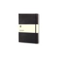 Moleskine notatnik XL, strony w linie, twarda okładka czarny