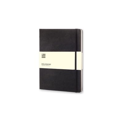 Moleskine notatnik XL, strony w linie, twarda okładka czarny
