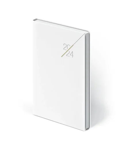 biały kalendarz z logo, białe kalendarze Pier Luigi, białe notatniki z logo