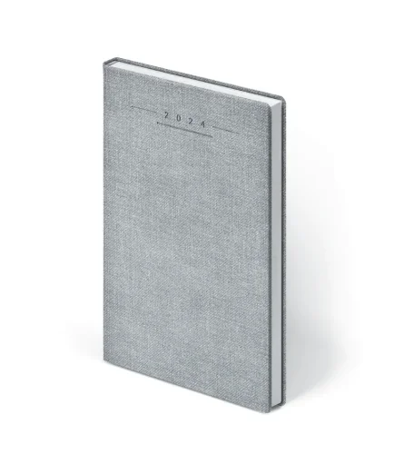 Szary kalendarz Savana z logo, szary notes SAVANA Pier Luigi