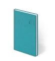 turkusowy notes Pier Luigi,  kalendarz Vivela Pier Luigi z logo, w kolorze turkusu