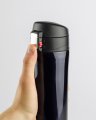Kubek termiczny LOCK 440 ml czarny , gadżety reklamowe, kubek termiczny na klik, kubek termiczny z ustnikiem, kubki termiczne na prezent, kubek termiczny jako gadżet reklamowy