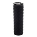 Kubek izotermiczny Tallin 450 ml, czarny, czarne kubki reklamowe, czarne kubki trzymające ciepło