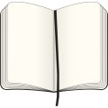 Moleskine notatnik duży (large), strony gładkie, twarda okładka biały