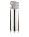 Kubek termiczny LOCK 440 ml srebrny, srebrny kubek termiczny, kubek termiczny z logo firmy, kubek termiczny z logiem, kubki termiczne dla firm, gdzie kupić dobry kubek termiczny, szczelne kubki termiczne z logo Warszawa