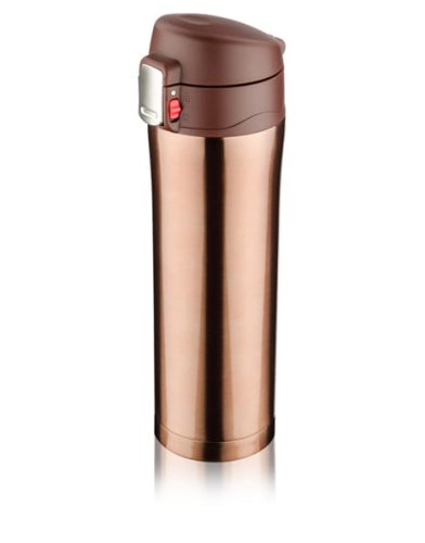 Kubek termiczny LOCK 440 ml brązowy, brązowy kubek termiczny, kubek termiczny z logo firmy, kubek termiczny z logiem, kubki termiczne dla firm, gdzie kupić dobry kubek termiczny, szczelne kubki termiczne z logo Warszawa