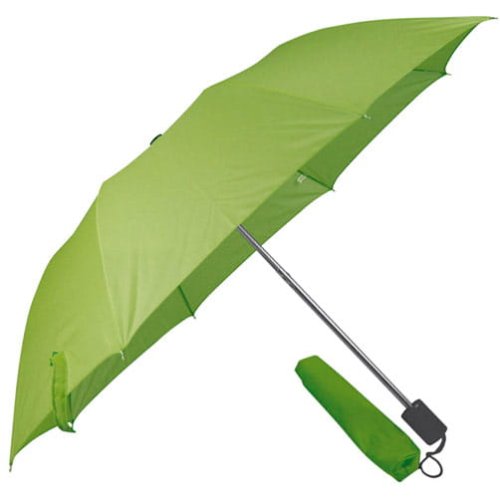 Składana parasolka LILLE, zielona, parasole z logo, parasol z logo