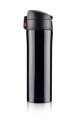 Kubek termiczny LOCK 440 ml czarny, kubek izotermiczny z logo, kubek izotermiczny czarny, czarne kubki reklamowe, kubki długo trzymające temperaturę