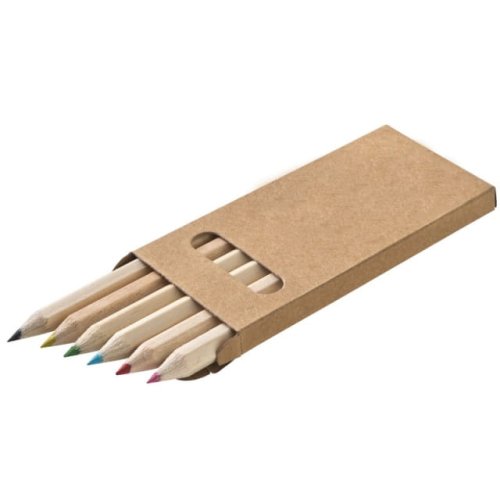Drewniane kredki MINI, zestaw kredek w pudełeczku, zestaw kredek w etui, kredki z logo, kredki z logiem firmy, kolorowe kredki z logo