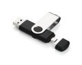 U-disc TWISTER 8 GB czarny, gadżety reklamowe z logo