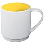Kubek ceramiczny LOCKPORT żółty