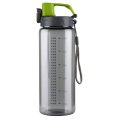 Bidon Feelsgood 600 ml, zielony/szary, szarozielony bidon z logo, szary bidon z nadrukiem