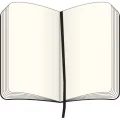 Moleskine notatnik kieszonkowy (pocket), strony gładkie, twarda okładka biały