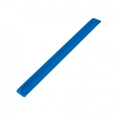 Opaska odblaskowa 30 cm, niebieski, niebieskie opaski odblaskowe z logo
